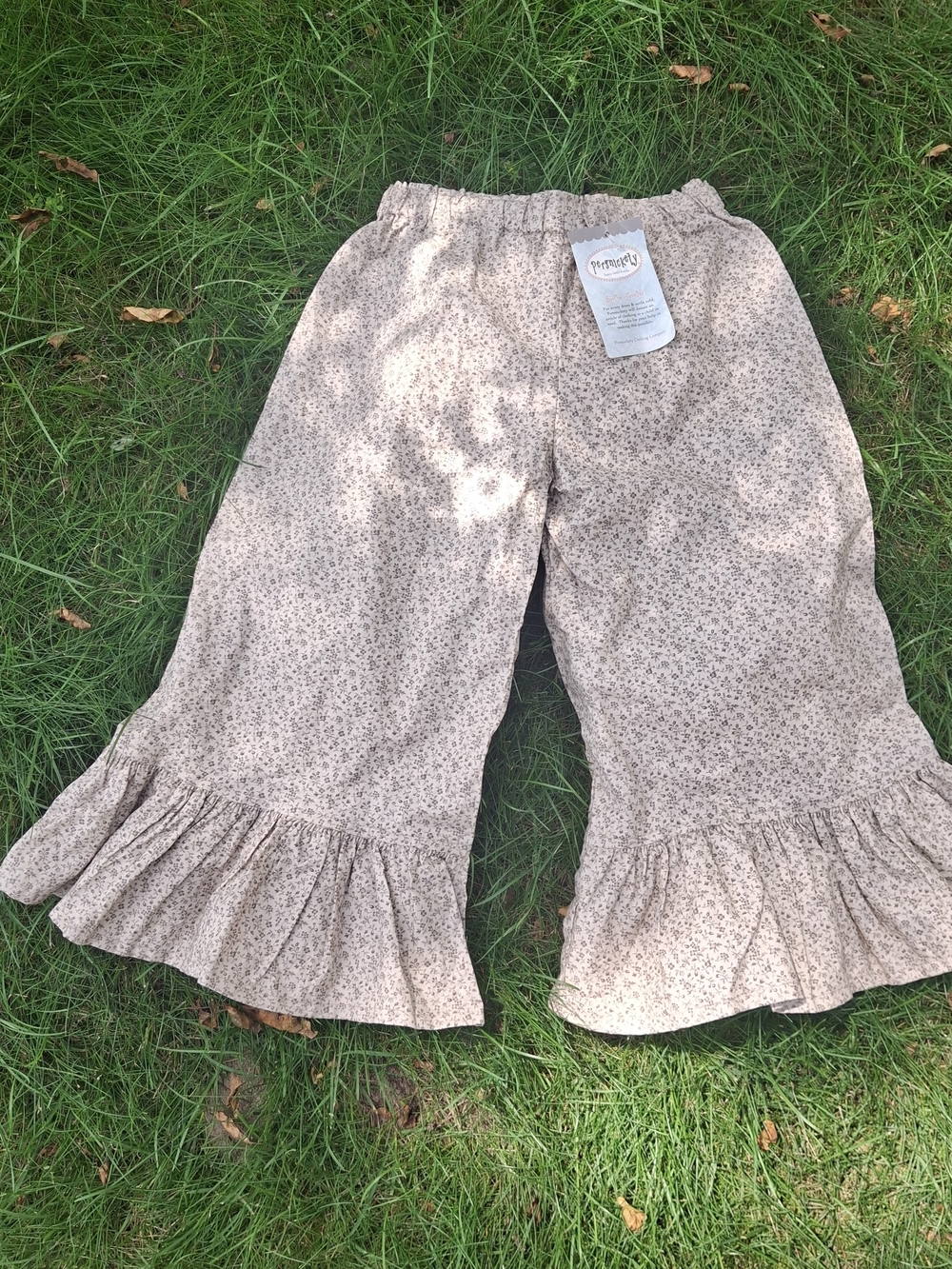 Persnickety Cream Floral Ruffle Pants